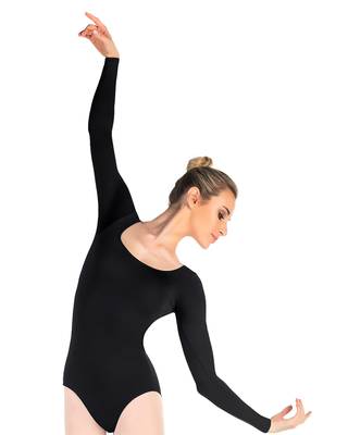 Трика за танци с ръкав SO DANCA | Adult Long Sleeve Leotard Camilla SL-14