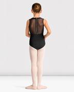 Girls Mirella Celestia Zip Back Printed Leotard