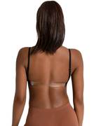 Deep Neck Clear Back Bra
