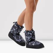 Adult Floral Print Warm Up Booties