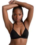 Deep Neck Clear Back Bra