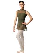 Skirted Mock Neck Leotard Isabelle