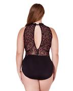 Ornate Romance Embellish High Neck Leotard