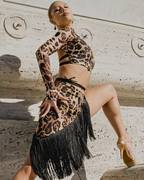 Latin Dance Fringe Skirt