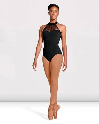 Tank & Halter Dance Leotards BLOCH | Lace Body Halter Leo L6040