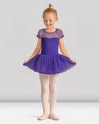 Girls Mirella Celestia Short Sleeve Printed Tutu Dress