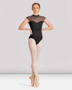 Mirella Celeste Cap Sleeve Printed Leotard