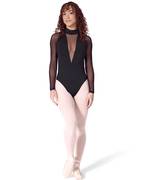 Long Sleeve Mesh Leotard