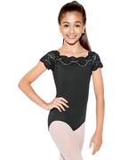 Child Cap Sleeve Lace Leotard Tilly