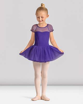 Girls Ballet Dresses BLOCH | Girls Mirella Celestia Short Sleeve Printed Tutu Dress M20007C