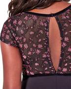 Ornate Romance Fascination Short Sleeve Mesh Leotard