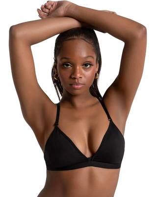 Upper Underwear CAPEZIO | Deep Neck Clear Back Bra 3777W