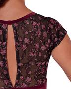Ornate Romance Fascination Short Sleeve Mesh Leotard