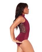 Ornate Romance Embellish High Neck Leotard
