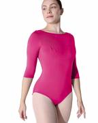 3/4 Sleeve Boatneck Leotard