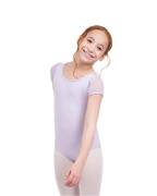 Puff Sleeve Keyhole Back Leotard