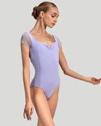 Effie Mesh Cap Sleeve Leotard