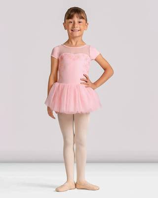Girls Ballet Dresses BLOCH | Girls Cap Sleeve Tutu Dress Sharon CL20007