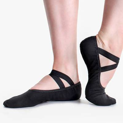 Soft Ballet Shoes SO DANCA | Brio Professional Stretch Canvas Ballet Shoe SD120Adult-D