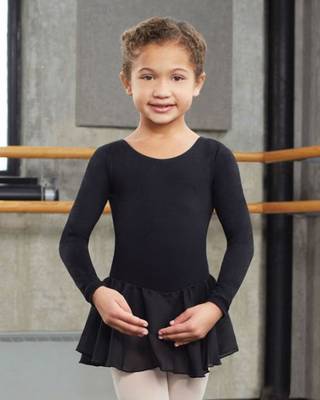 Girls Ballet Dresses CAPEZIO | Long Sleeve Dress BG024C