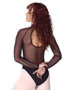 Long Sleeve Mesh Leotard