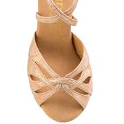 Women Latin Shoe Flower Fantasy Leather