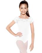 Child Cap Sleeve Lace Leotard Tilly