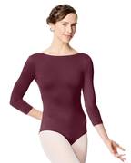 Women's Three Quarter Sleeve Leotard Nanette