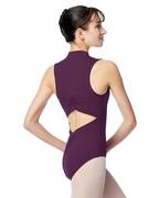 High Neck Zipper Leotard Marion