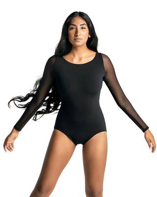 Kollu Dans Mayoları CAPEZIO | Meryl Strappy Back Long Sleeve Leotard MC832W