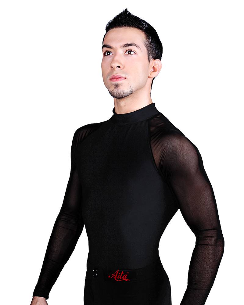 Muške Košulje/Bodi za Latino Ples AITA Men's Half Turtleneck Latin