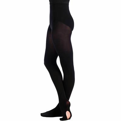 Ballet Tights SO DANCA | Mesh Seamed Convertible Tights Adult TS-96