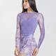 Floral Print on Ube