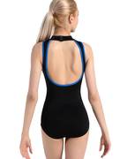 Color Pop Zip Front Leotard