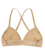 Deep Neck Clear Back Bra