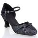 GRAY FLOWER FANTASY LEATHER & BLACK PATENT GRAY FLOWER FANTASY LEATHER & BLACK PATENT