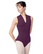 High Neck Zipper Leotard Marion