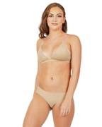 Deep Neck Clear Back Bra