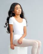 Child Short Slv Leotard W/Belt