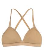 Deep Neck Clear Back Bra