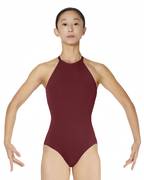 Halter Neck Microfiber Performance Leotard Ivana