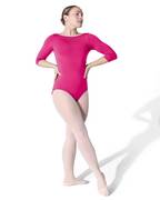 3/4 Sleeve Boatneck Leotard