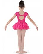 Heart Cut Out Cap Sleeve Tutu Dress