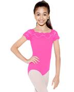 Child Cap Sleeve Lace Leotard Tilly