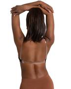 Deep Neck Clear Back Bra