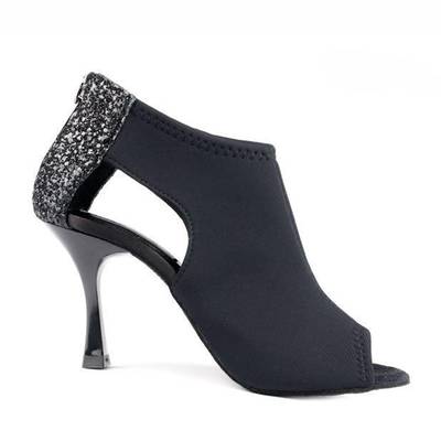 Dámske Topánky na Salsu a Tango PortDance | PD810 Black Neoprene PD-810