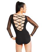 Meryl Strappy Back Long Sleeve Leotard