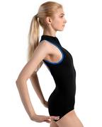 Color Pop Zip Front Leotard