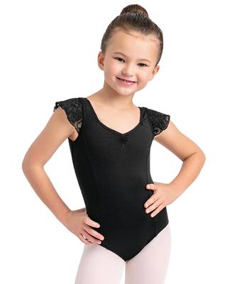 Tanztrikots mit Ärmeln CAPEZIO | Girls Flutter Sleeve Princess Leotard 11731C