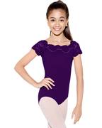 Child Cap Sleeve Lace Leotard Tilly